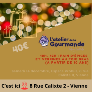 L'atelier de la gourmande du 14 décembre